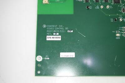 Lumenis Coherent INC Video Control BD Board ASSY 0633-521-01 Rev B Used