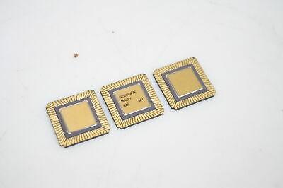 Set of 3 Intel R80C186XL12 Malay KAB 844 CPU MICRO PROCESSOR Used