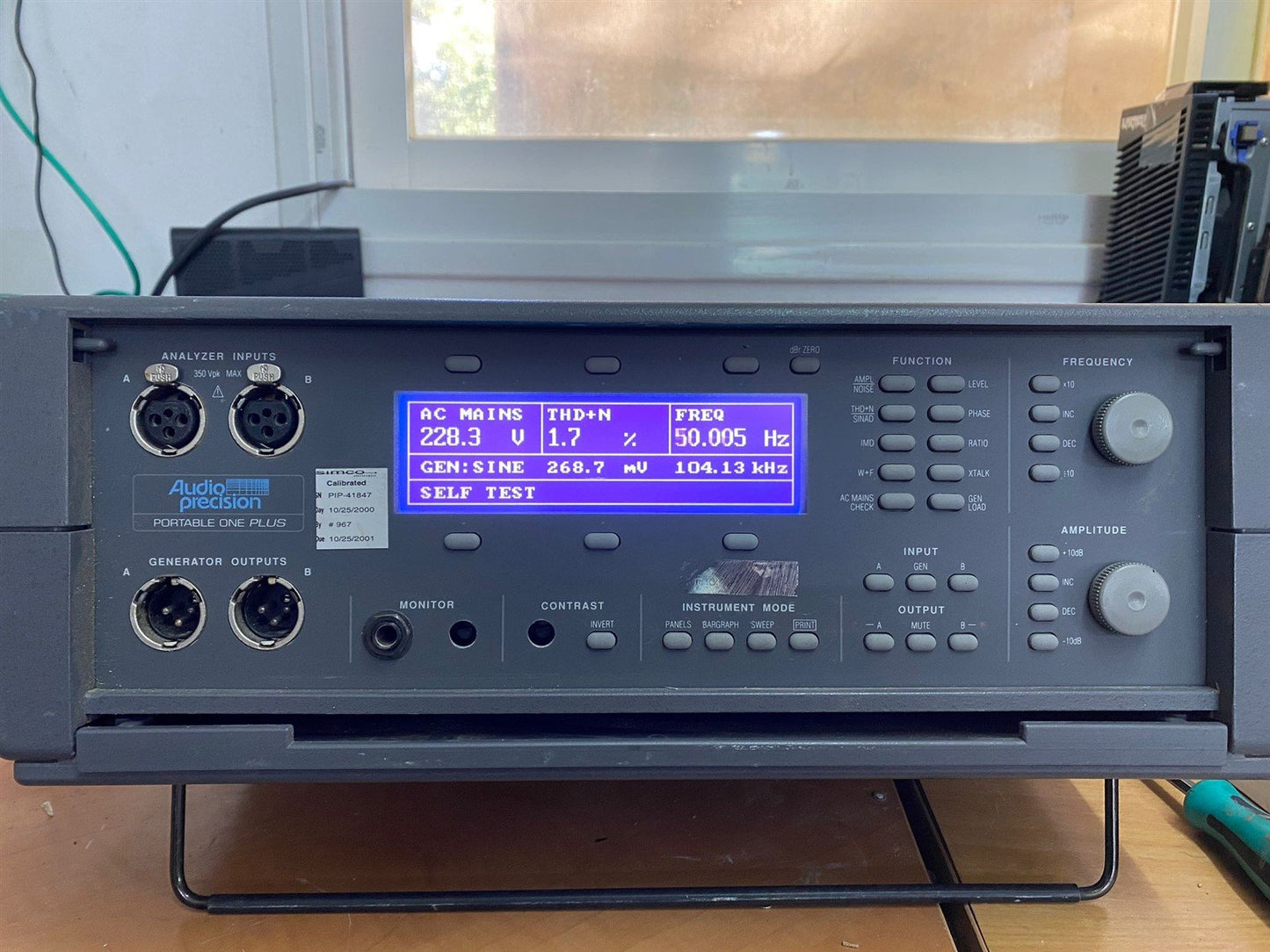 Audio Precision Portable One Plus Audio Analyzer P1P