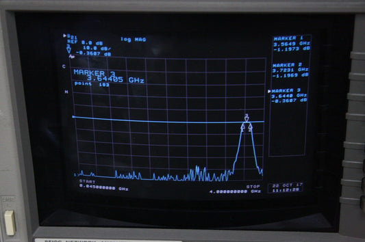 Microwave RF Band Pass Filter BPF 3.55-3.72 GHz IL<0.45dB SMA Tested