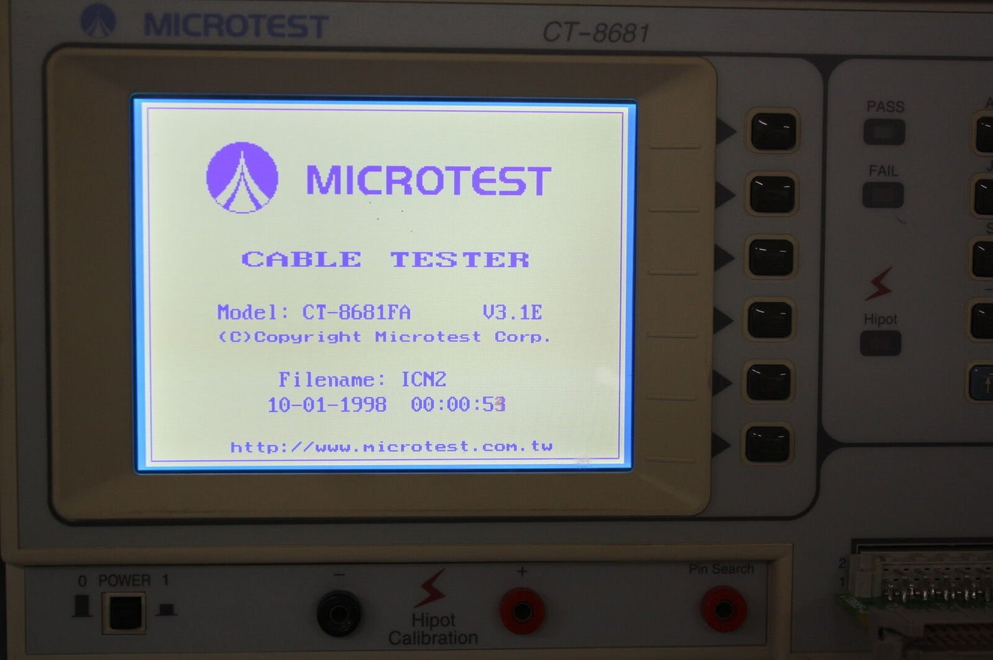 Cable Tester / Wire Tester CT-8681FA input 115/230Vac output 5Vda