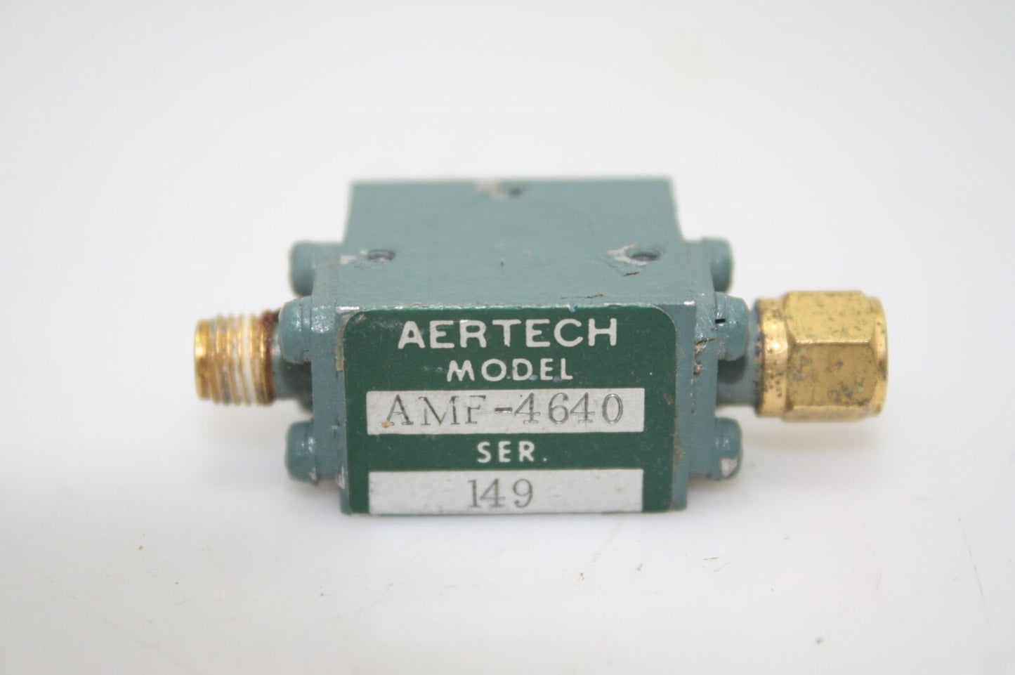 AERTECH AMF-4640 RF Isolator Circulator 6.3-10.2GHz +20dB Isolation SMA Tested