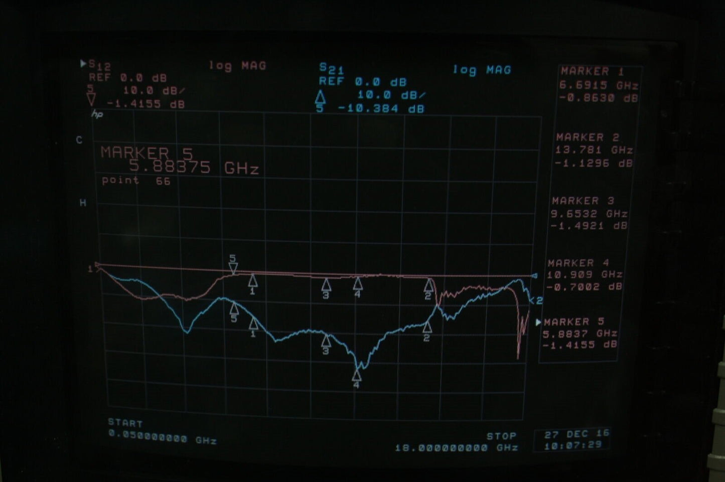 Microwave Associates RF Isolator 6.6-13.7GHz Isolation -1.5dB loss +18dB Tested