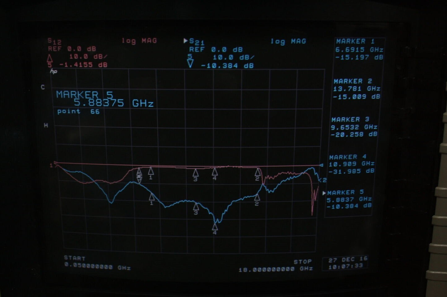 Microwave Associates RF Isolator 6.6-13.7GHz Isolation -1.5dB loss +18dB Tested