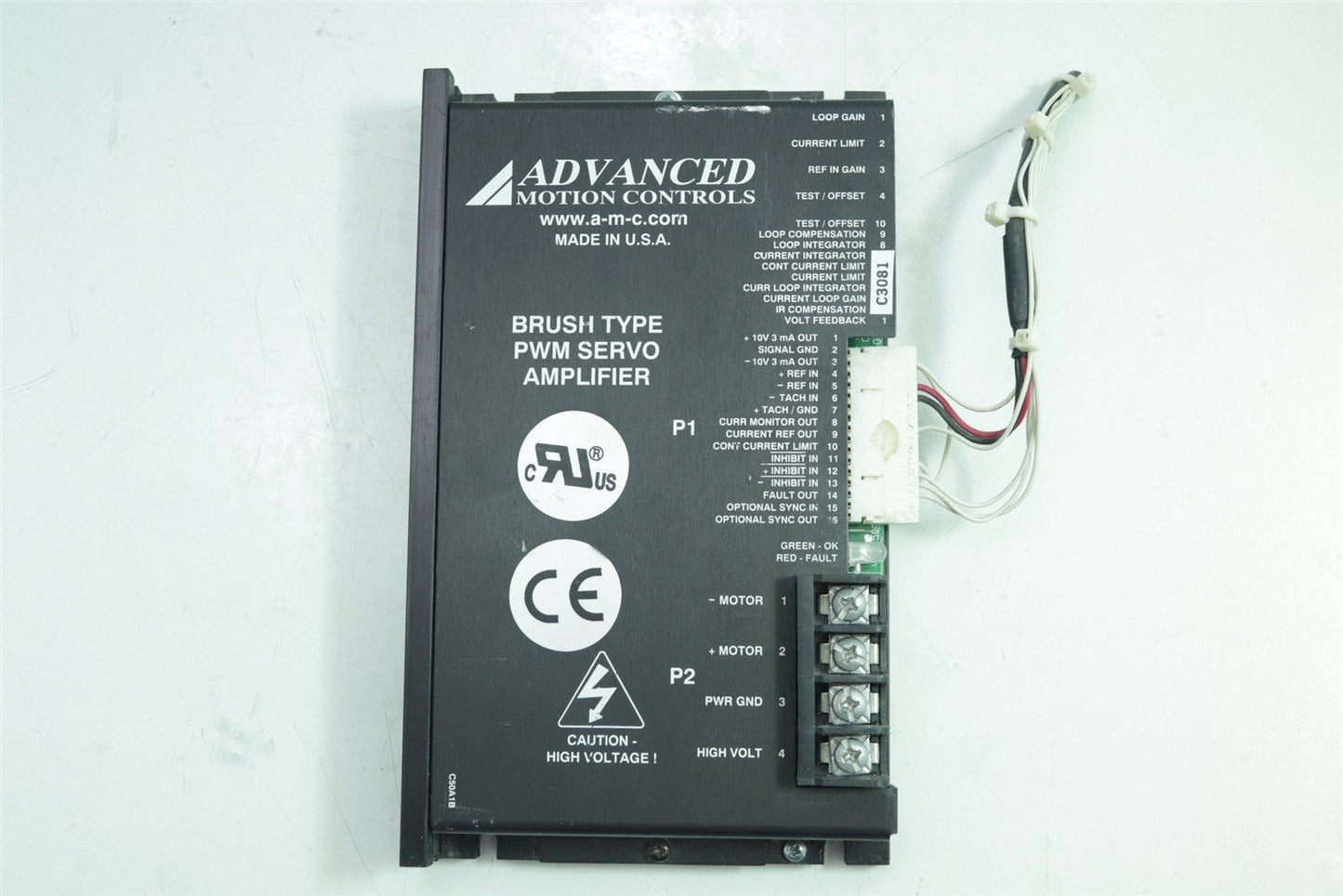 Advanced Motion Controls Brush Type PWM Servo Amplifier 30A8T