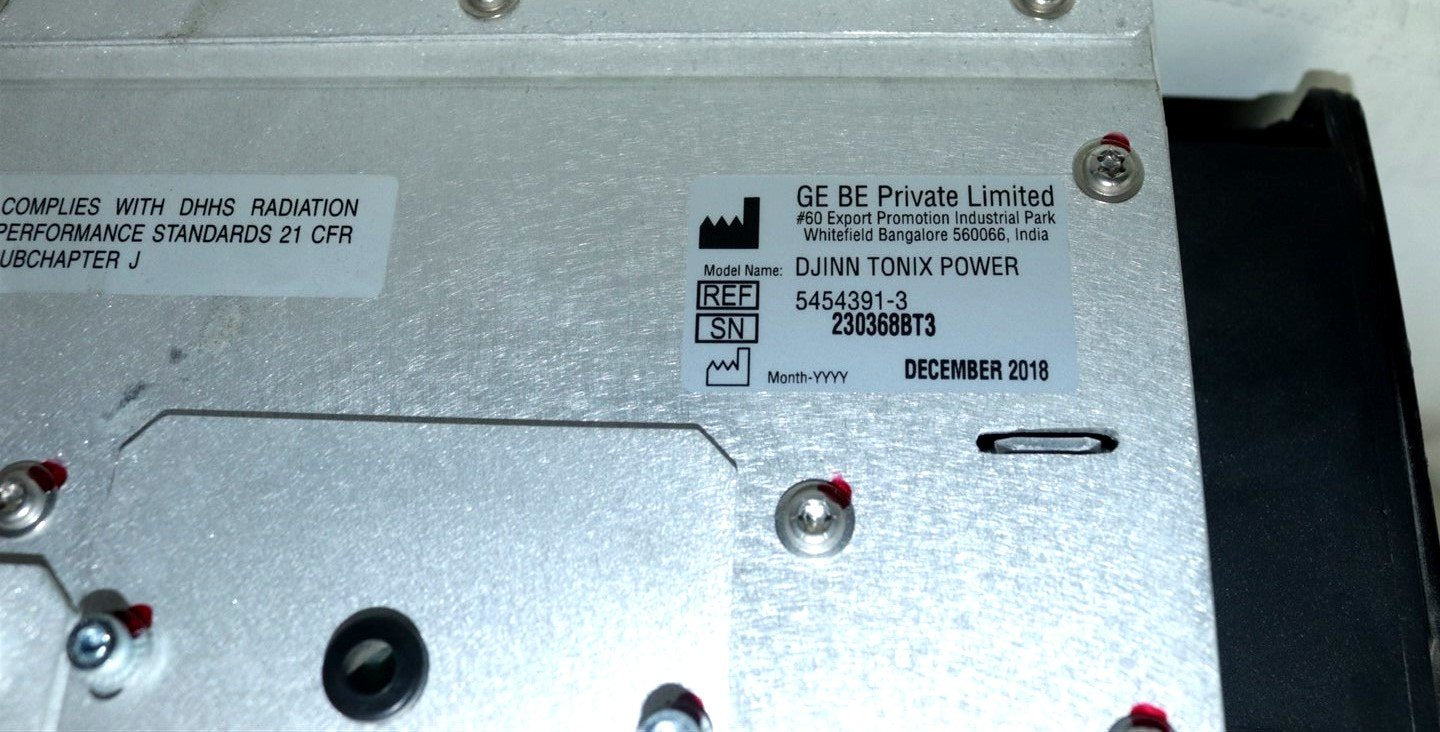 GE LightSpeed CT Djinn Tonix Module 5454391-3 5498988-4 5555500-3