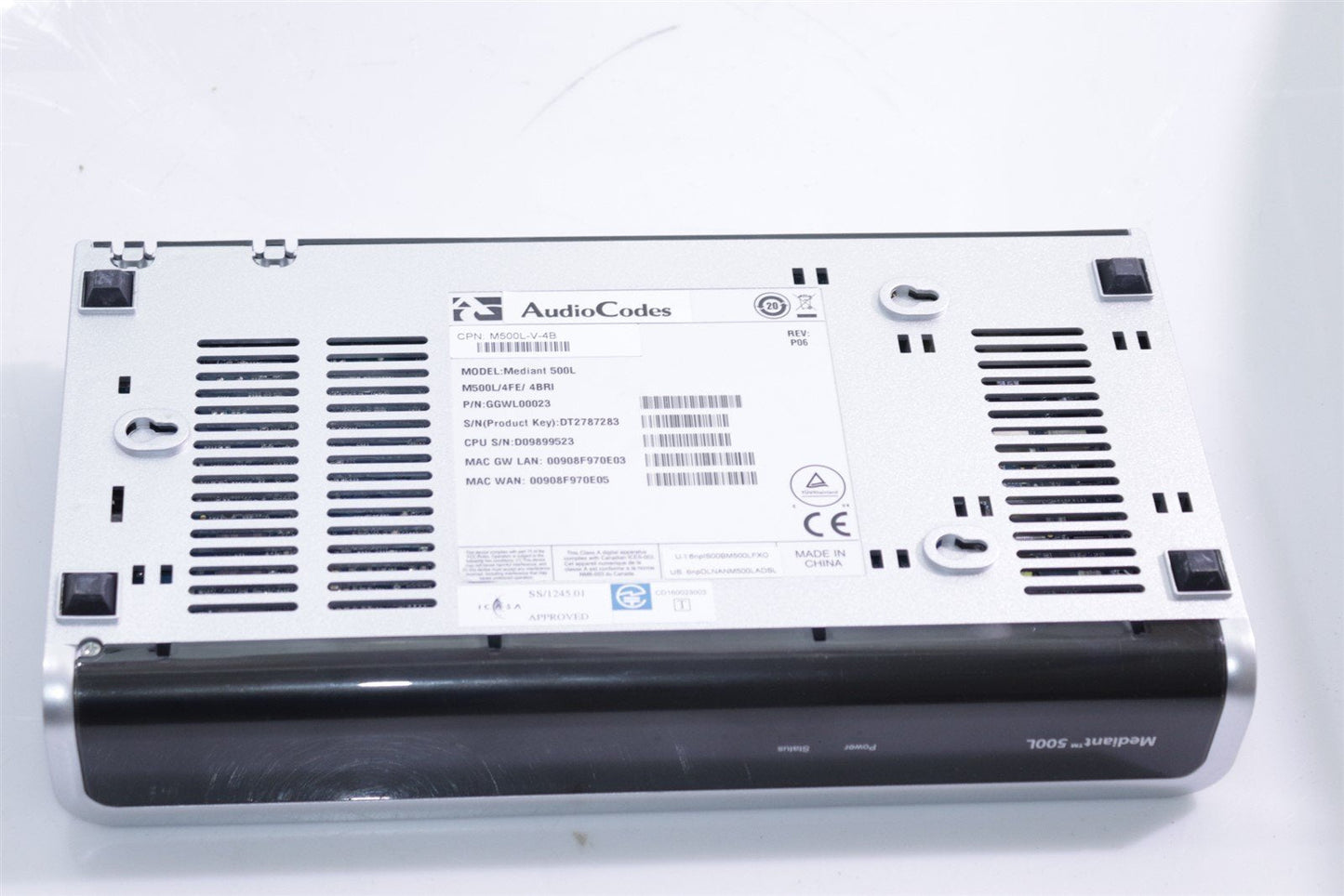 AudioCodes Mediant 500L M500L-V-4B GGWL00023 All-in-one Router VoIP