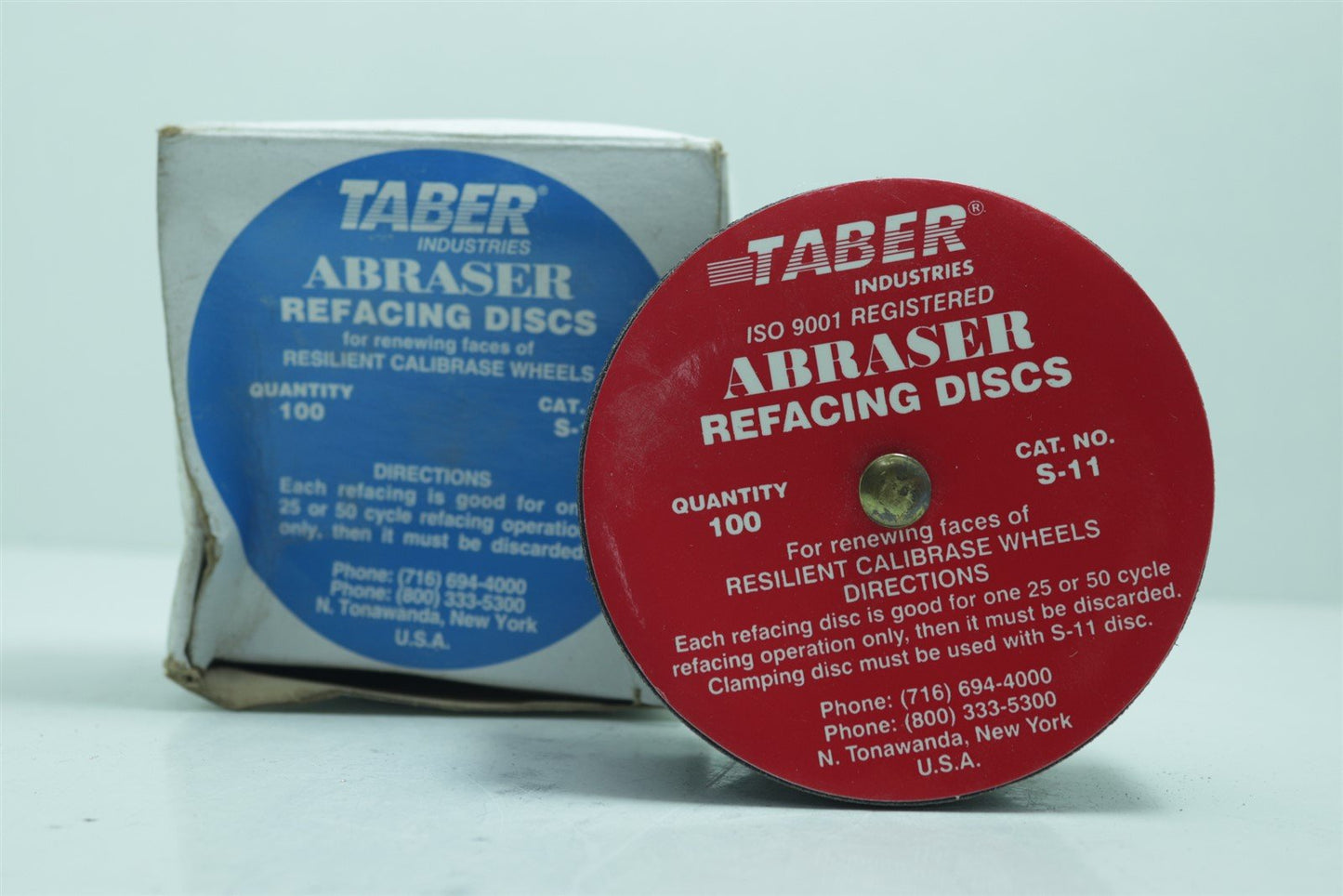 NEW Taber Abraser S-11 Refacing Discs 4" 150 grit. 100pcs