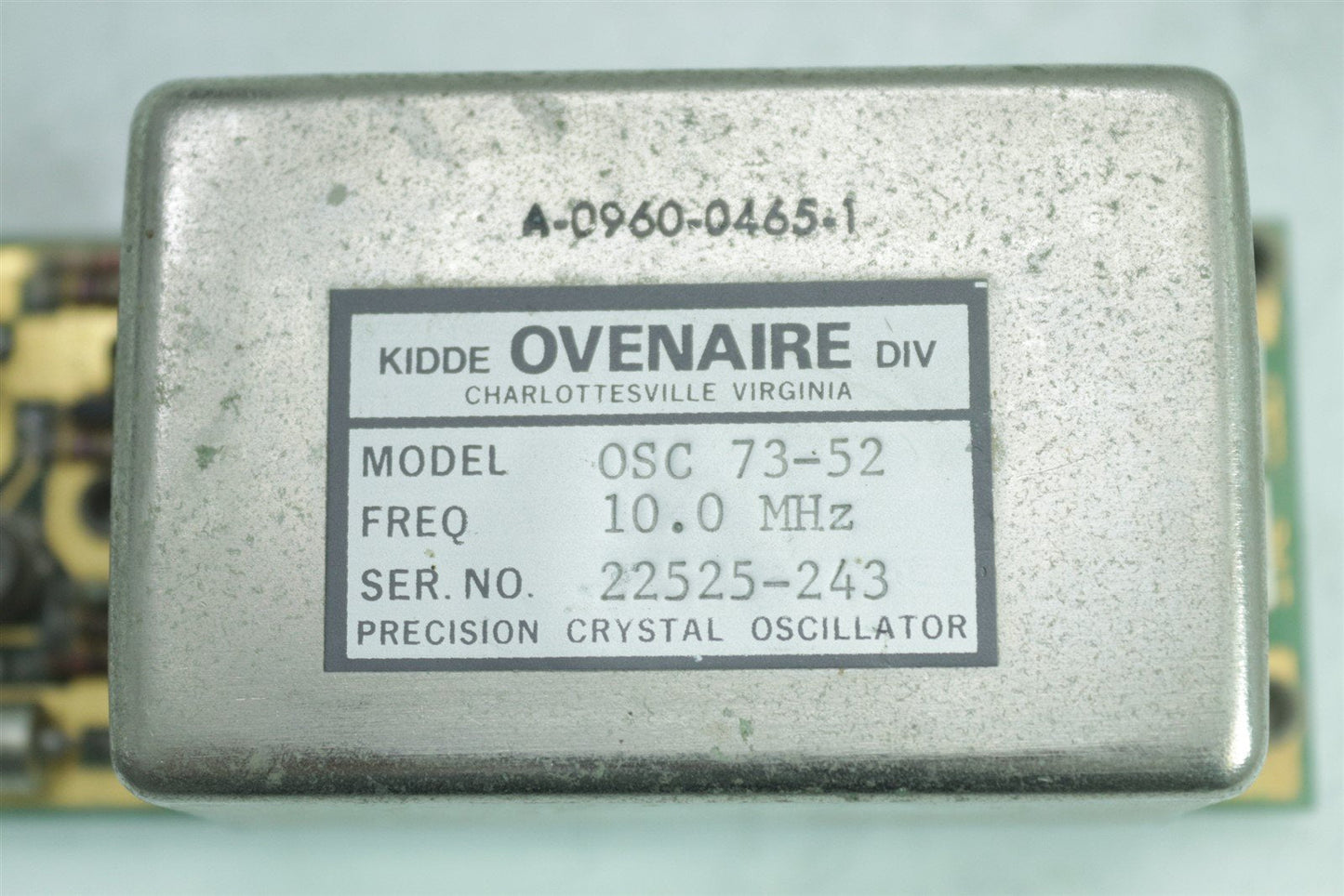 Hp Agilent Ovenaire 10Mhz OXCO Crystal Oscillators OSC 73-52