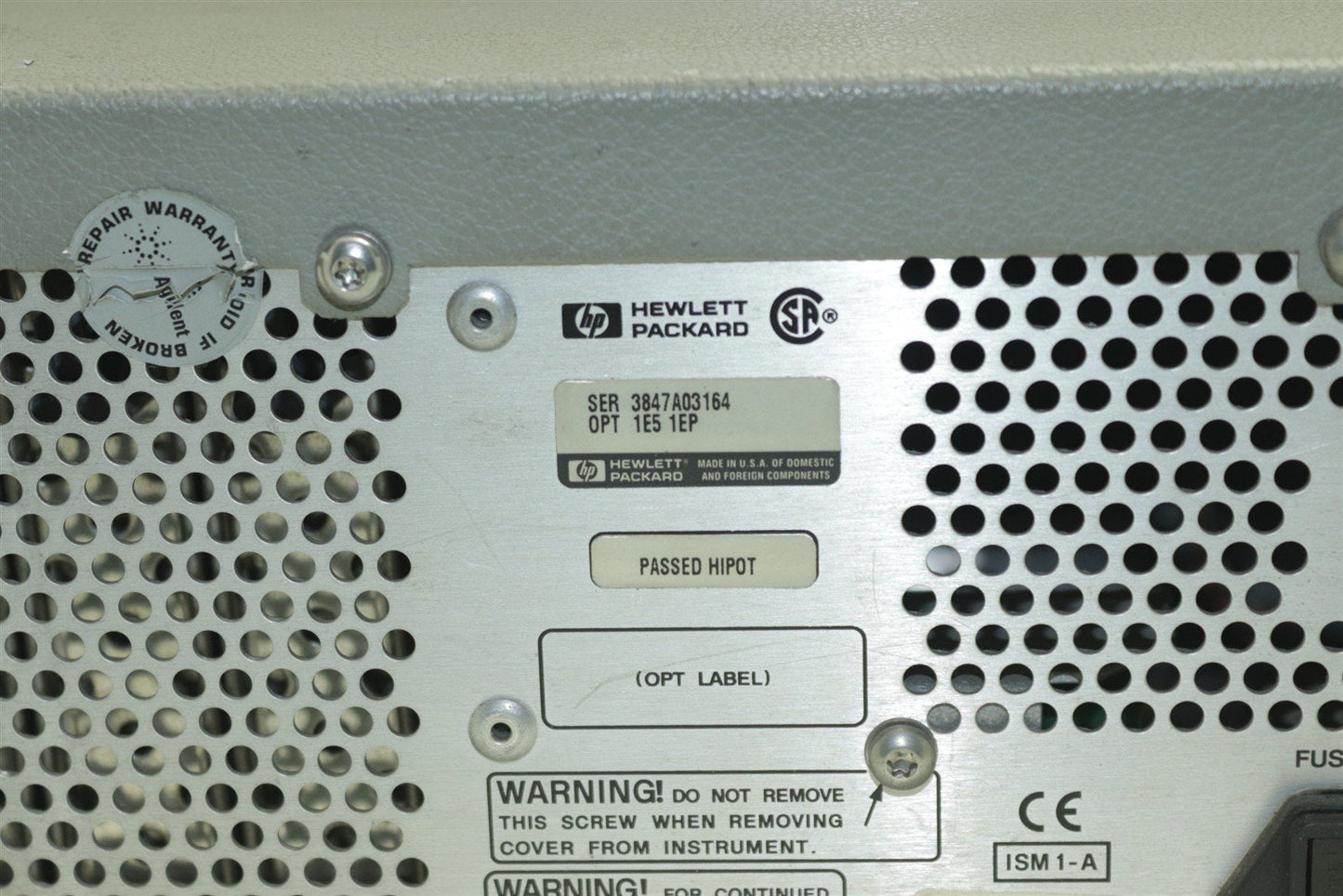 HP 8648A 100 kHz - 1000 MHz Signal Generator OPT 1E5 1EP Tested & Calibrated!