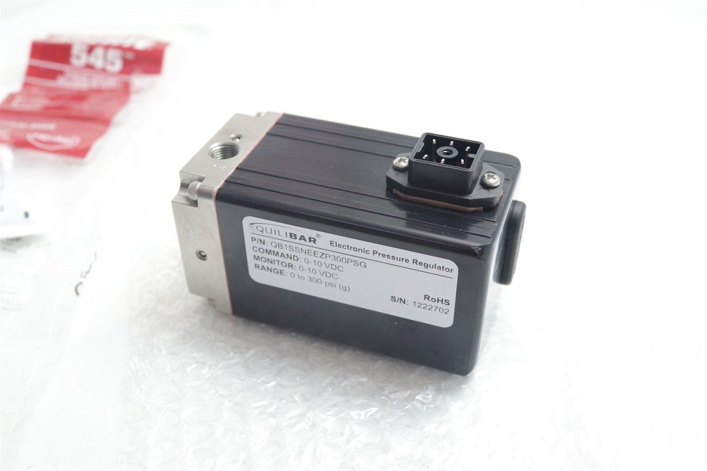 NEW EquiliBar Electronic Pressure Regulator QB1SSNEEZP300PSG 0-300PSI