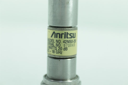 Anritsu 42N50-20 5W 20dB DC18GHz Attenuator