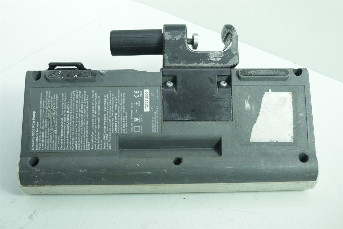 GRASEBY 3300 PCA Pump Syringe Driver Infusion Pump Fluid Administration