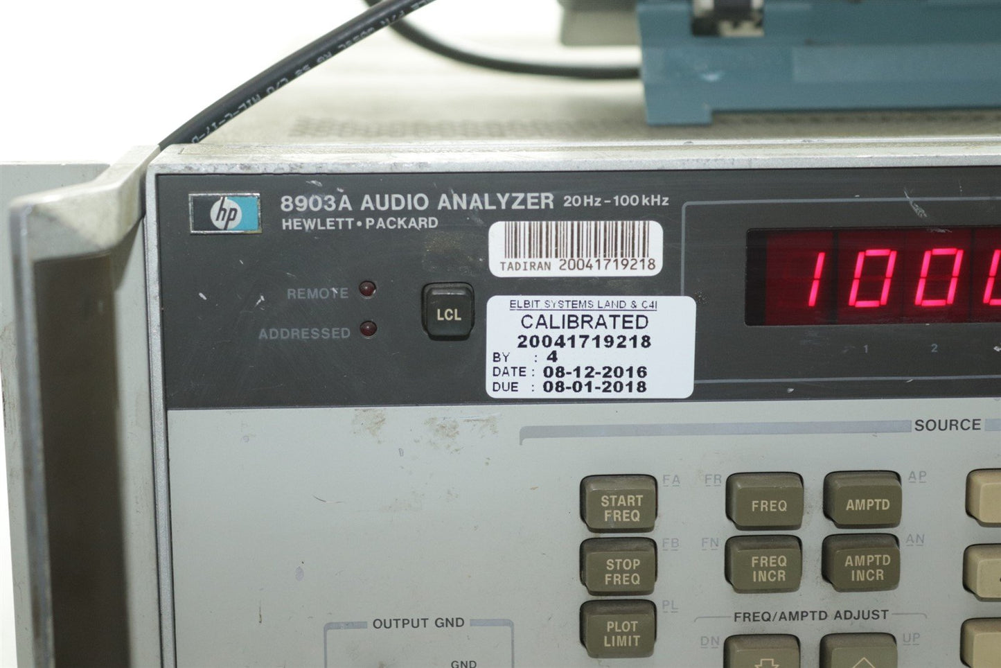 HP Agilent 8903B Audio Analyzer 20Hz - 100kHz Tested