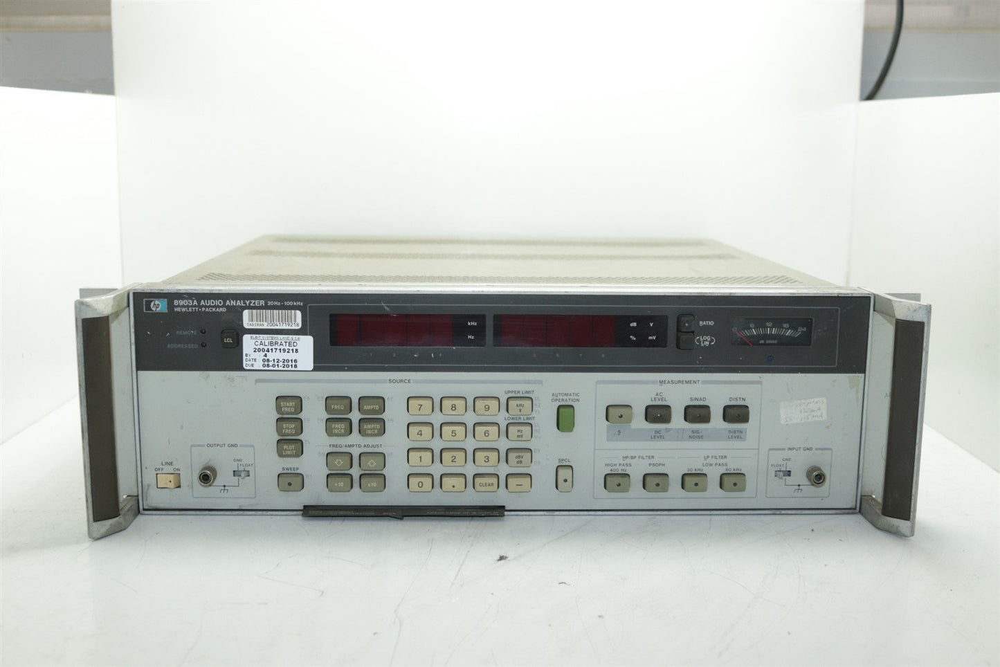 HP Agilent 8903B Audio Analyzer 20Hz - 100kHz Tested