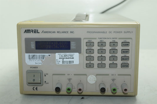 Amrel PPS35-2D 35 Volt 2 Amp, 140 W Dual Output Programmable DC Power Supply