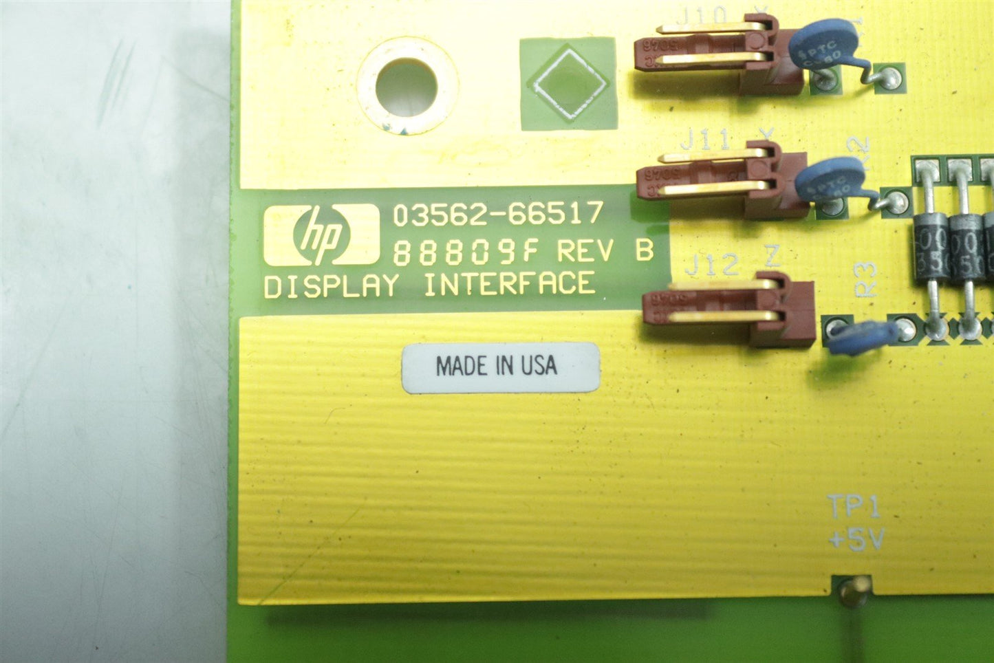 HP Agilent 3562A dynamic signal analyzer Display Interface 03562-66517