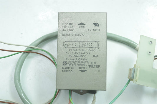 HP Agilent Corcom EMI Filter 4A 120V 50-60Hz F3186A TESTED