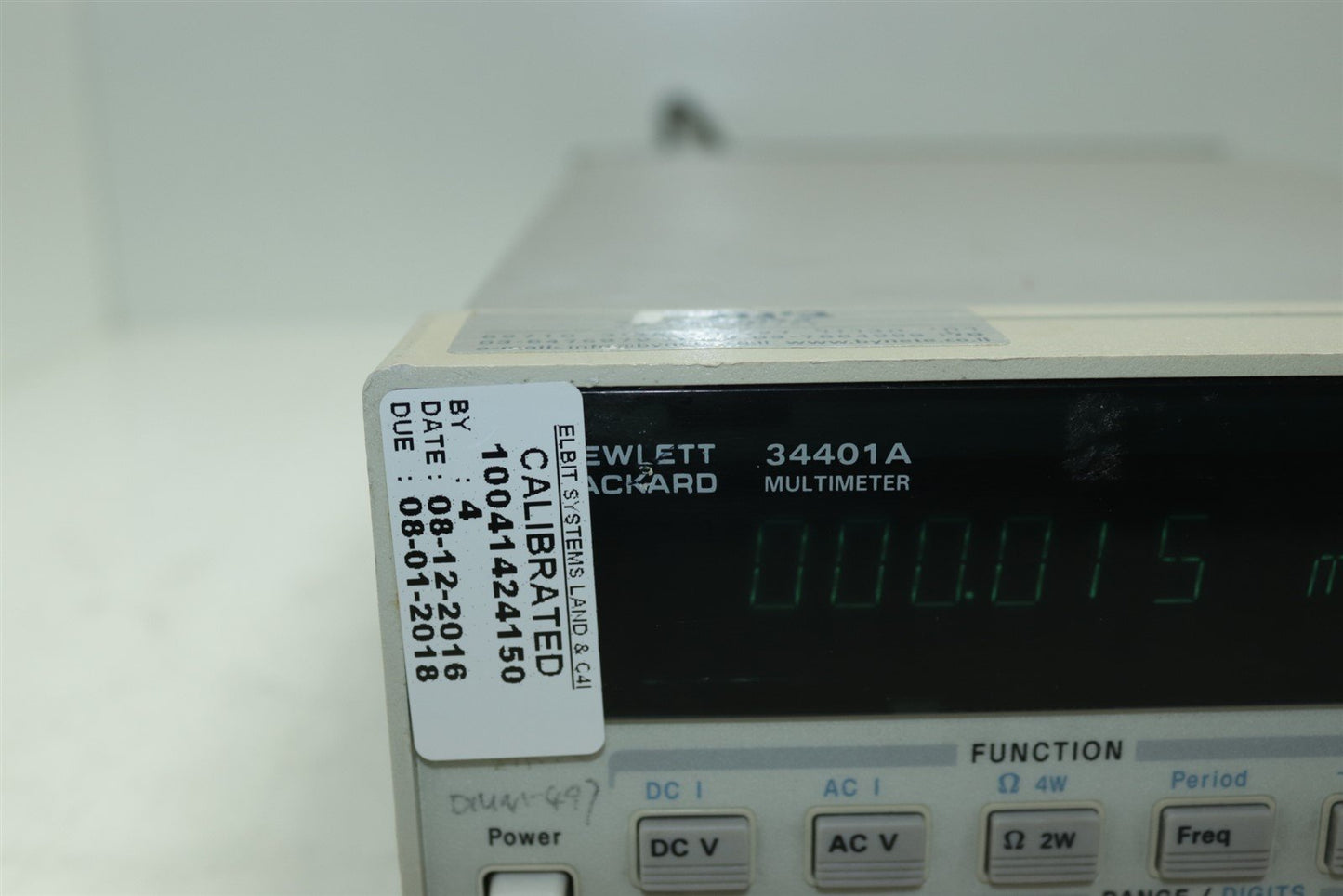 Agilent 34401A High Performance Multimeter Tested Not Calibrated