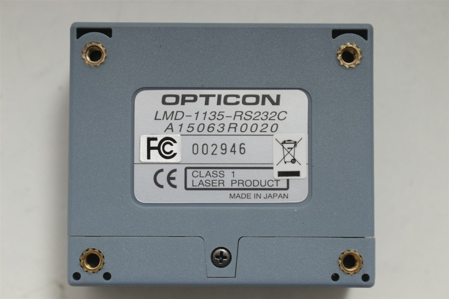 Opticon LMD-1135-RS232C Laser Barcode Scanner
