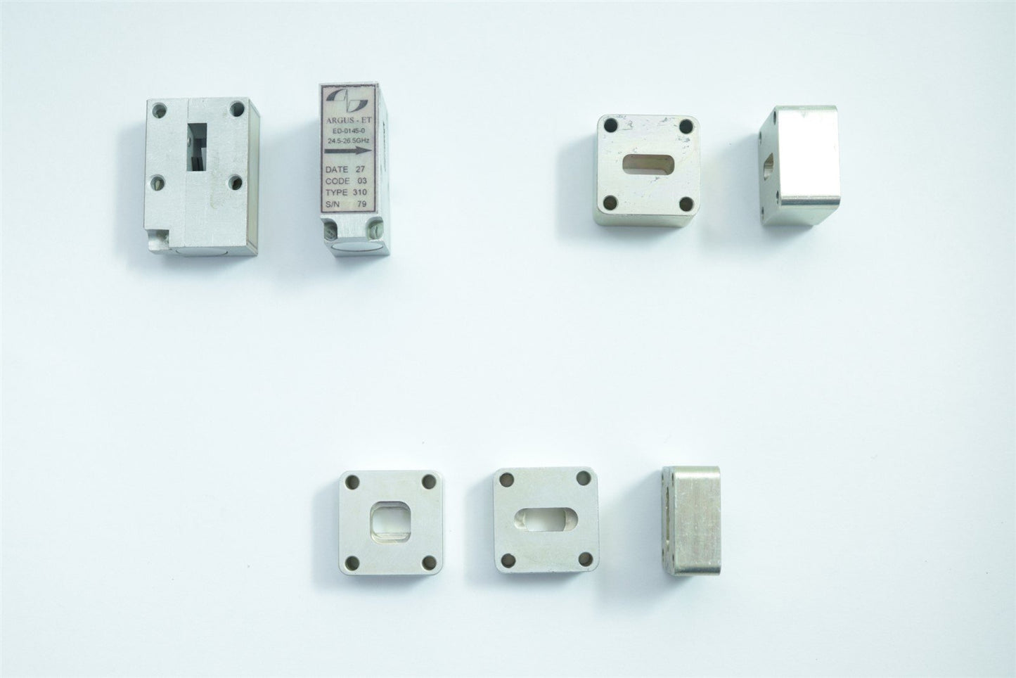 RF Microwave WR42 Components X2 Isolators X3 Waveguides X2 flanges