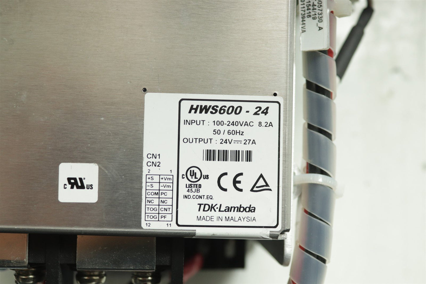Lumenis Moses Versapulse TDK HWS600-24 Power Supply 24V 27A 648W + MW RPS-120-12