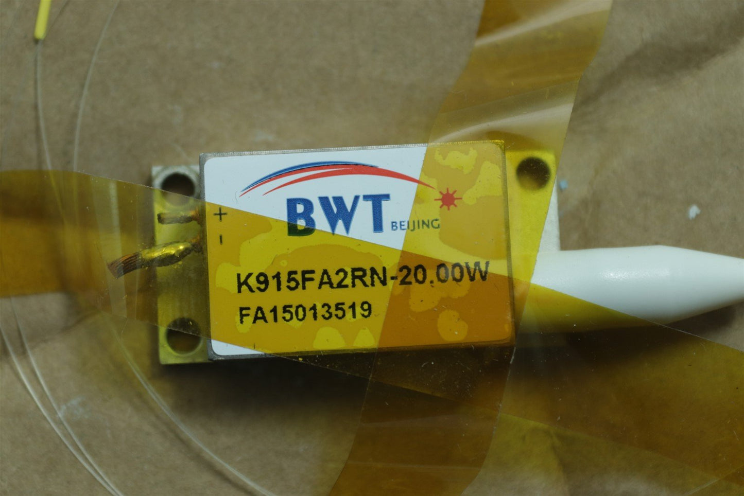 BWT Beijing Fiber Pump Laser Diode 915nm K915FA2RN-20W TESTED + 50cm~fiber