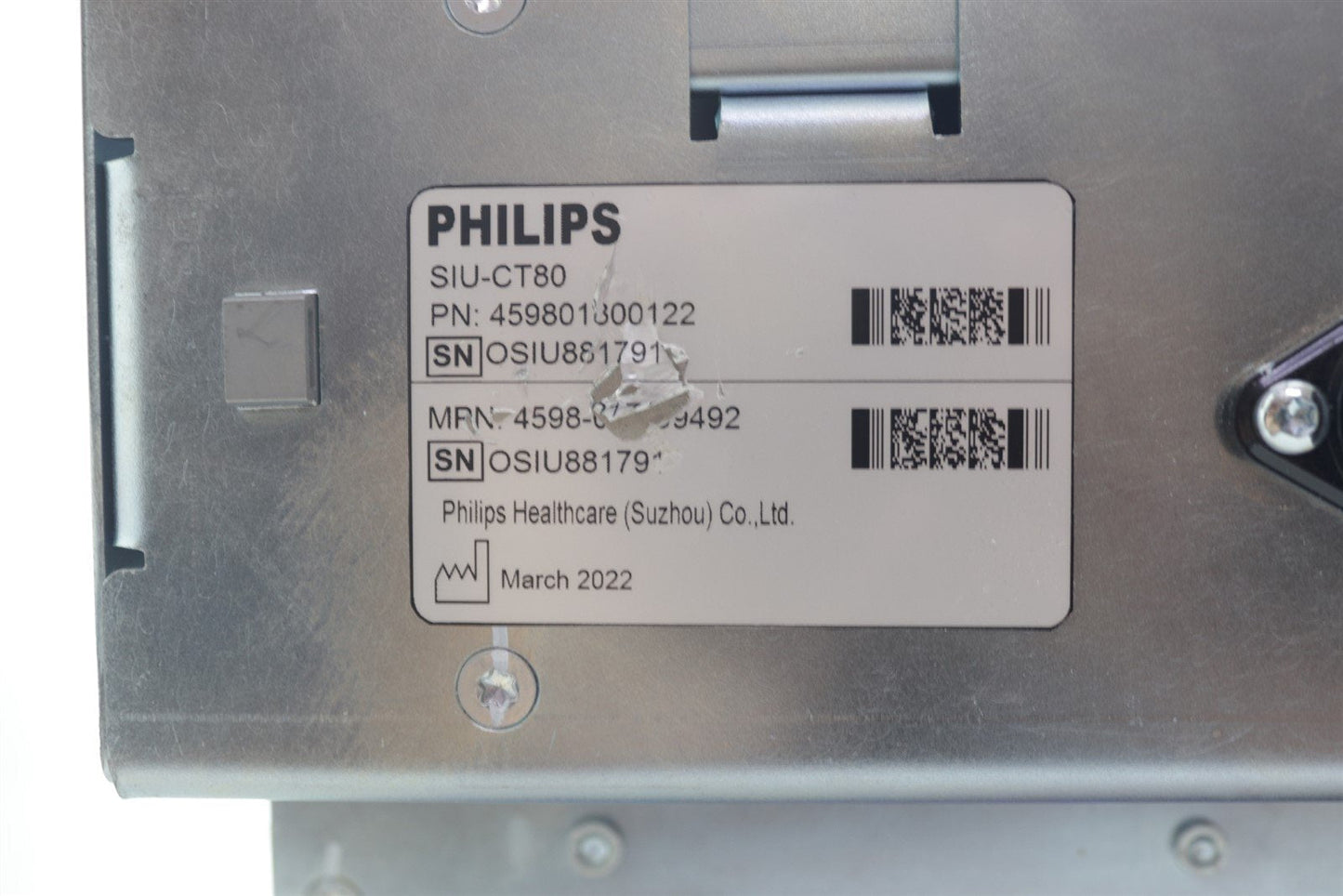 PHILIPS Incisive CT SIU-CT80 High Voltage DC Power Supply 459801799492