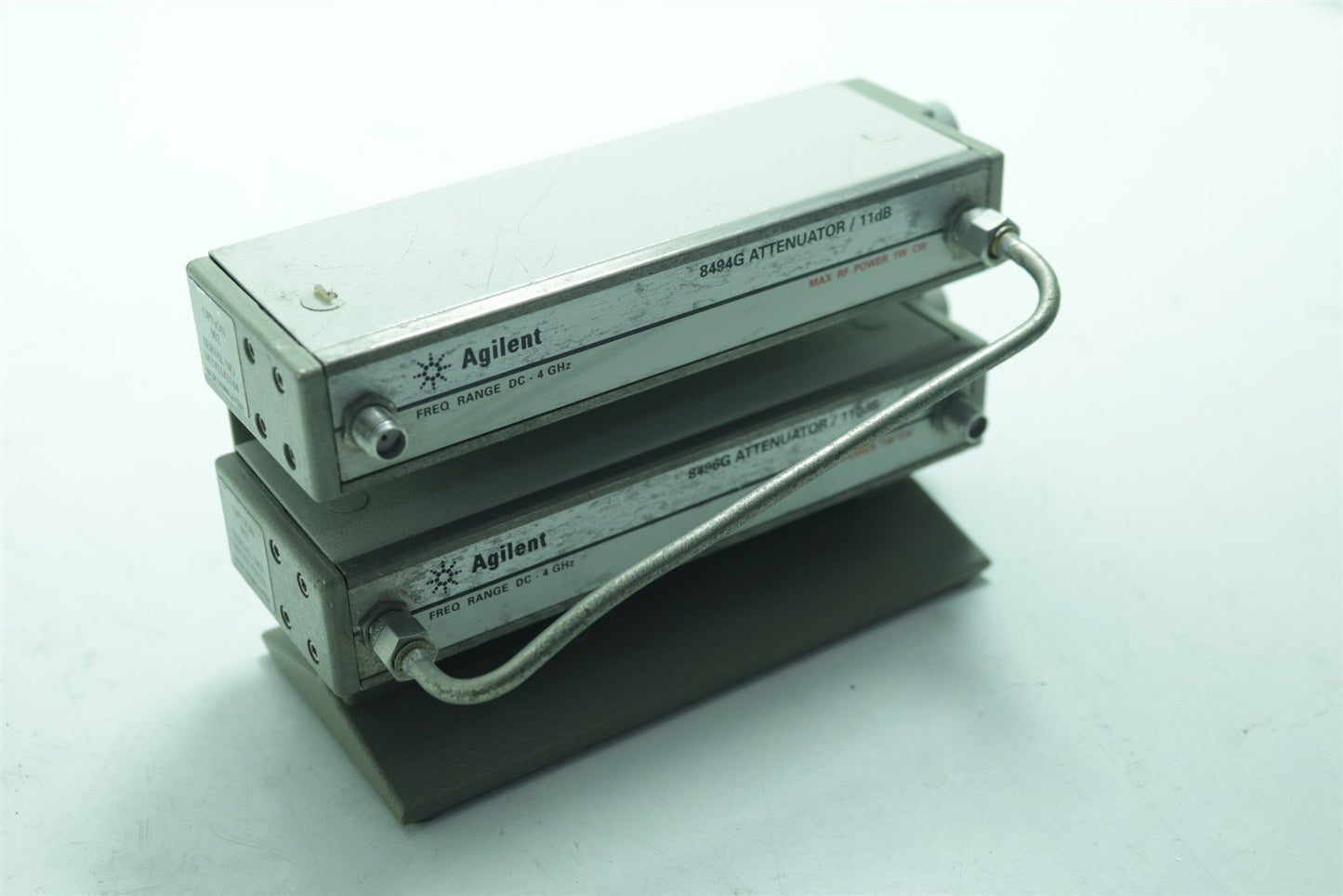 HP Agilent 8494G 11dB + 8496G 110dB Programmable Step Attenuator TESTED