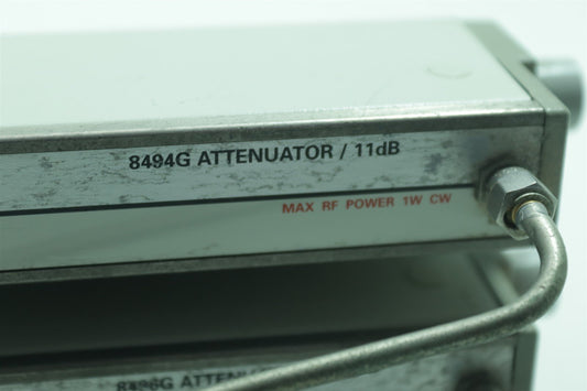 HP Agilent 8494G 11dB + 8496G 110dB Programmable Step Attenuator TESTED