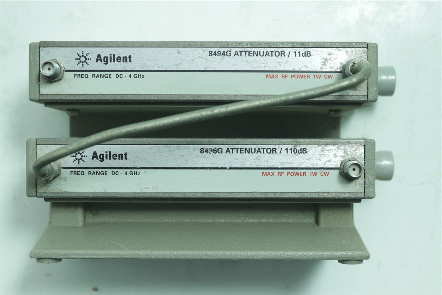HP Agilent 8494G 11dB + 8496G 110dB Programmable Step Attenuator TESTED