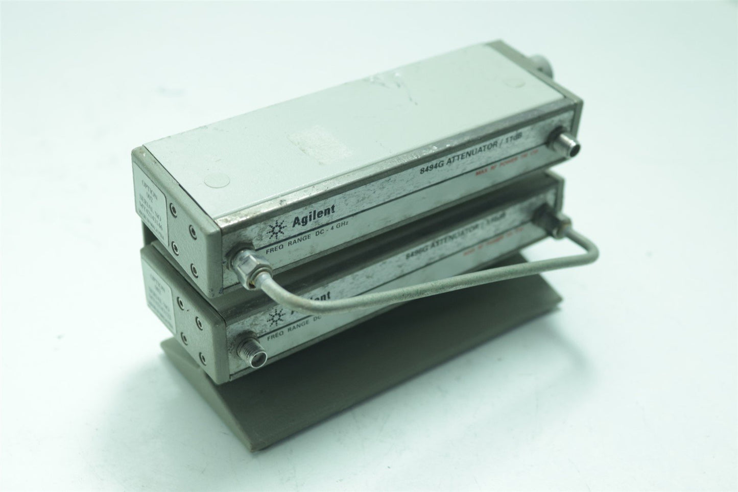 HP Agilent 8494G 11dB + 8496G 110dB Programmable Step Attenuator TESTED