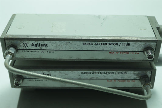 HP Agilent 8494G 11dB + 8496G 110dB Programmable Step Attenuator TESTED