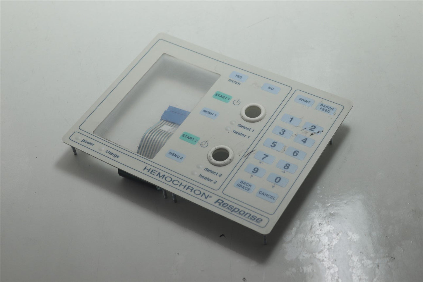 Hemochron Response Blood Diagnostic System Front Panel Assy