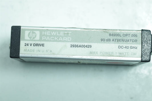 HP Agilent 84906L OPT 006 Step Attenuator 90dB DC-40GHz TESTED