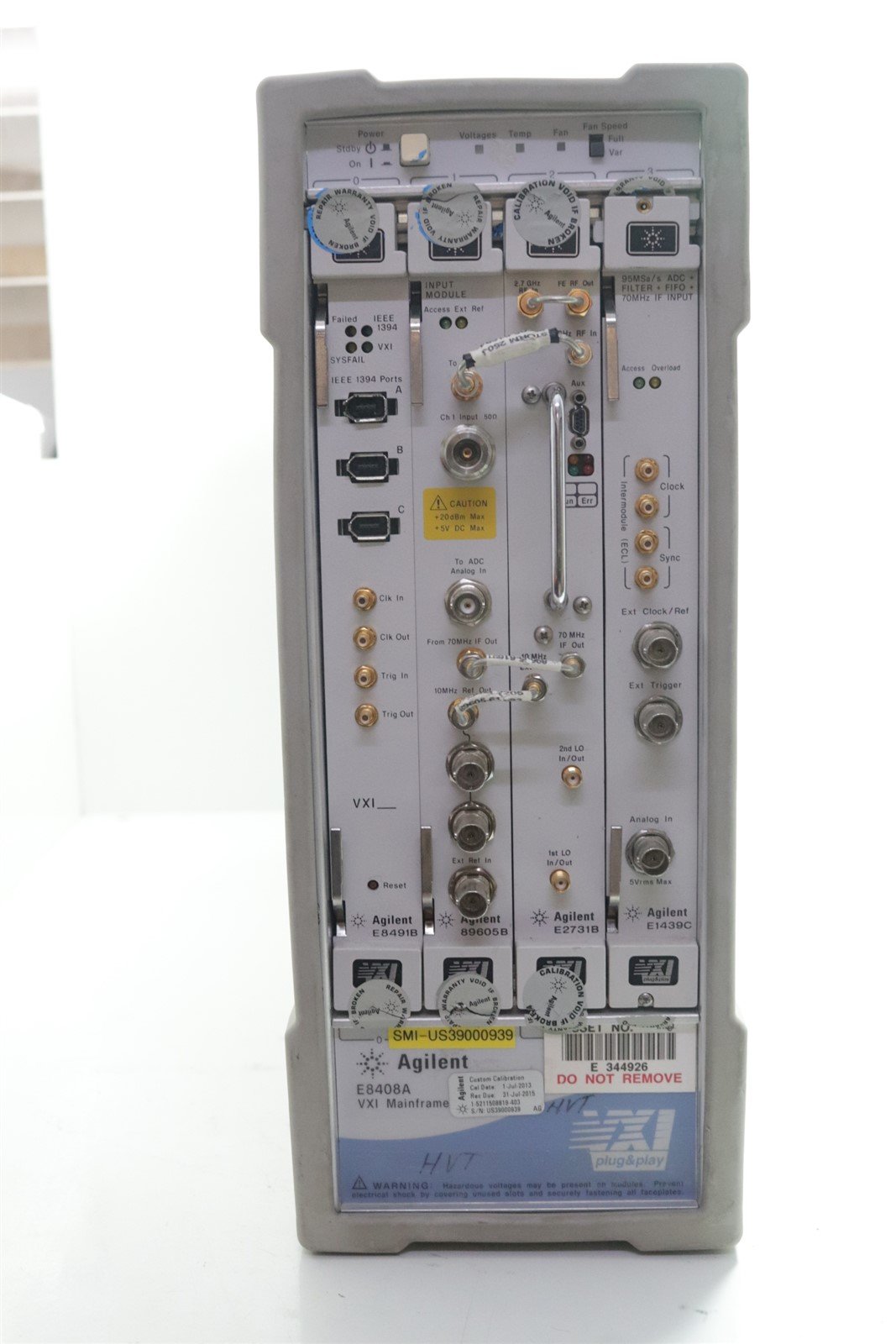 Agilent E8408A MainFrame w/ E8491B 89605B E2731B & E1439C Modules