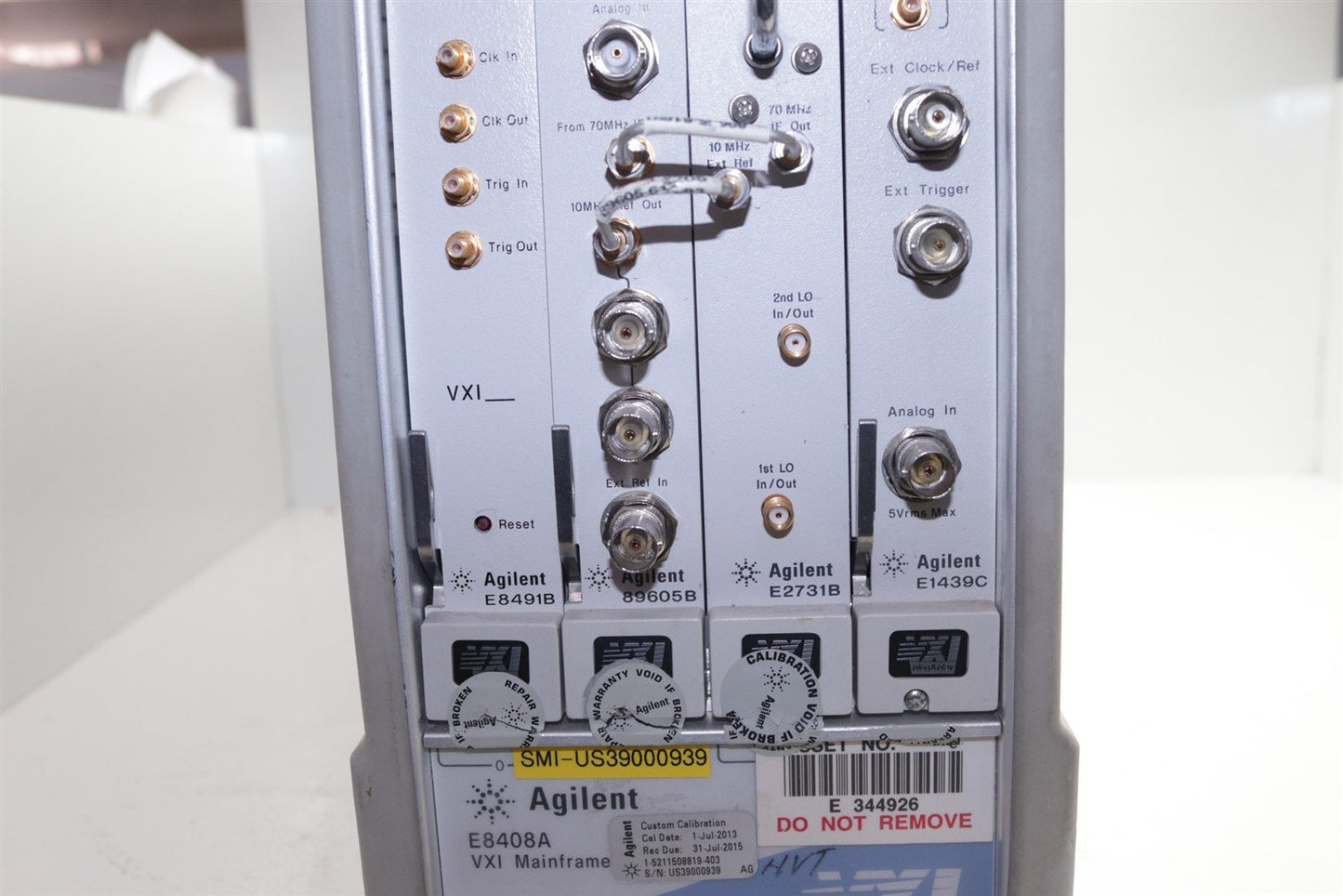 Agilent E8408A MainFrame w/ E8491B 89605B E2731B & E1439C Modules