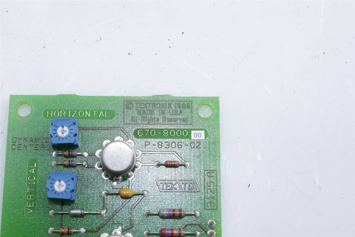 Tektronix 2445B 2465B Oscilloscope Dynamic Centering Circuit Board 670-8000-00