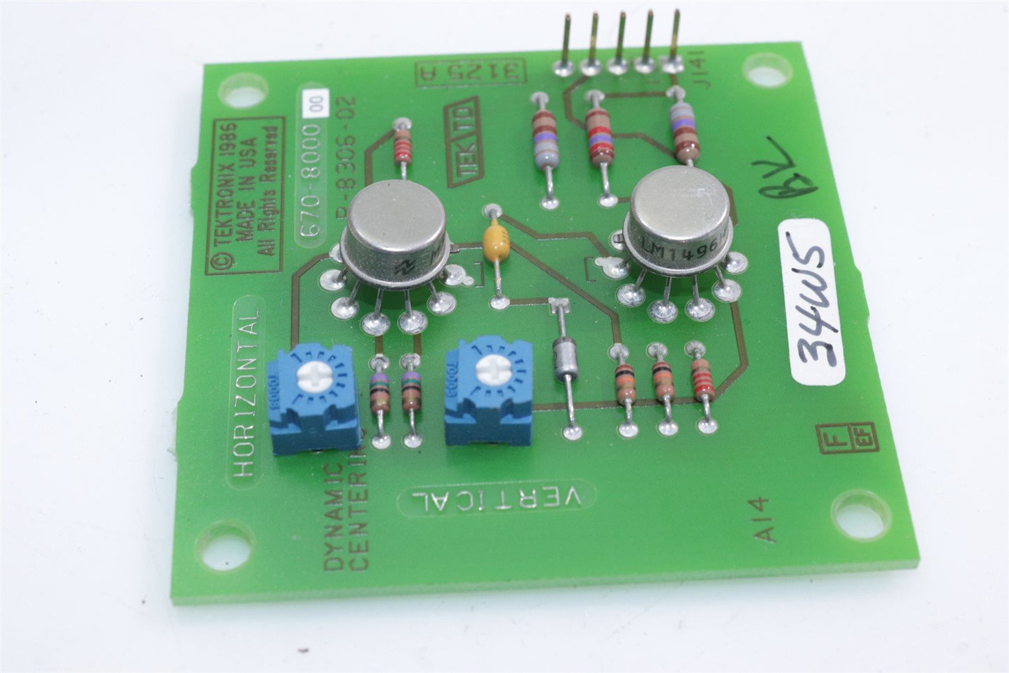 Tektronix 2445B 2465B Oscilloscope Dynamic Centering Circuit Board 670-8000-00