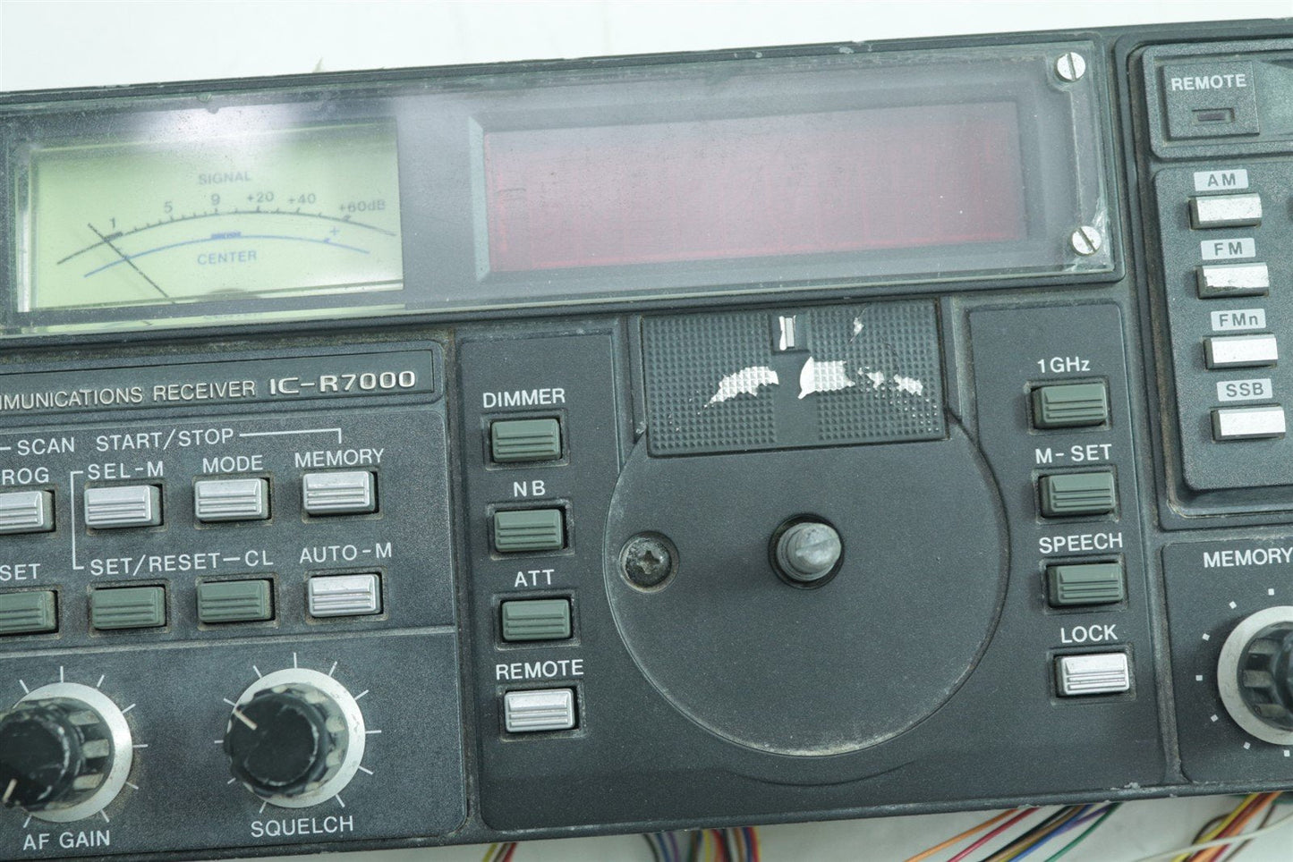 ICOM IC-R7000 Radio Reciever Front Panel Assy