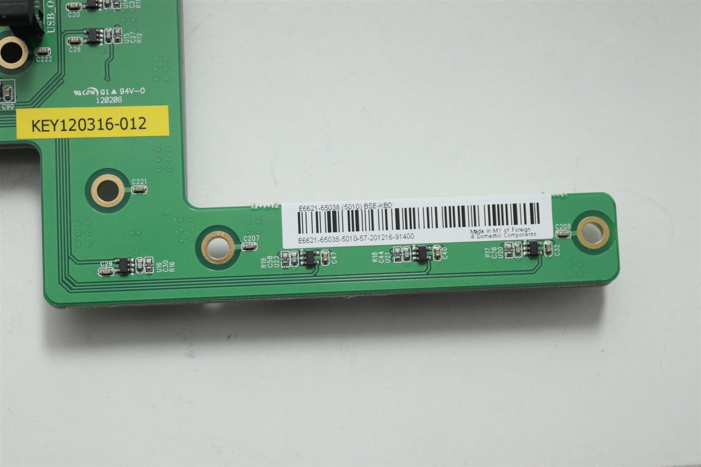 National Instruments Agilent E6621-65038 KeyBoard Assy