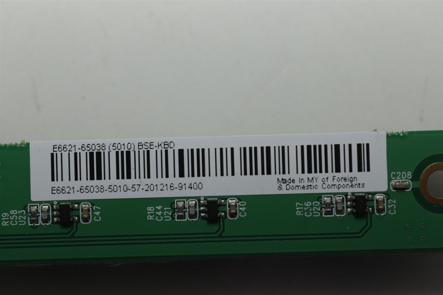 National Instruments Agilent E6621-65038 KeyBoard Assy