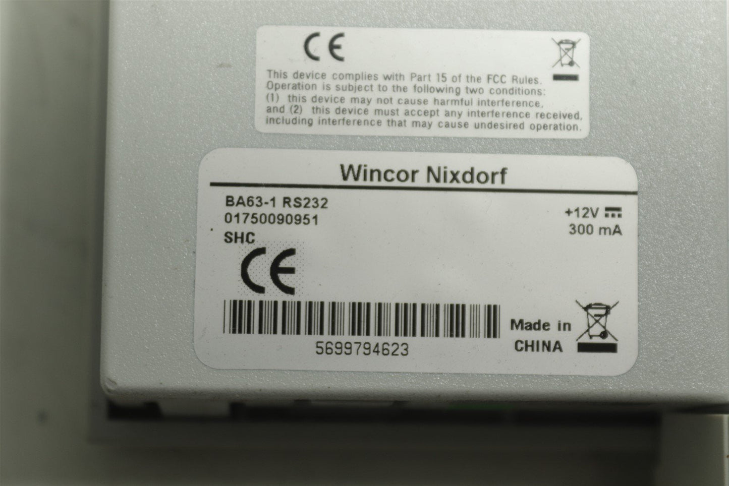 Wincor Nixdorf Ba63-1 Rs232 Customer Display Lot Of 4