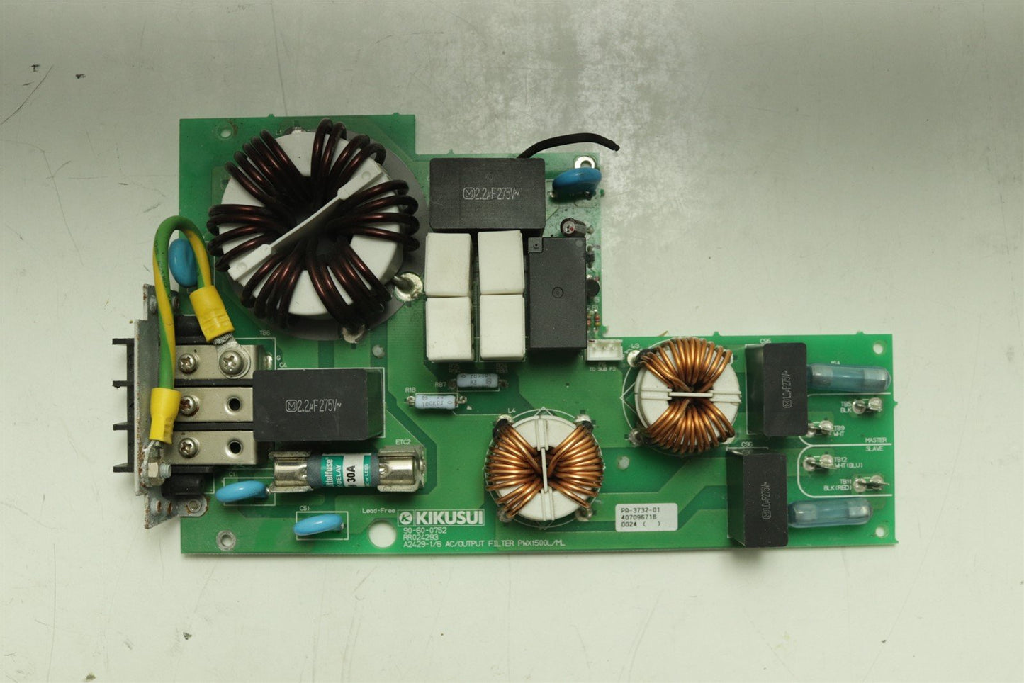 Kikusui PWX1500MH 0-230V 20A 1500W AC/Output Filter Board Module