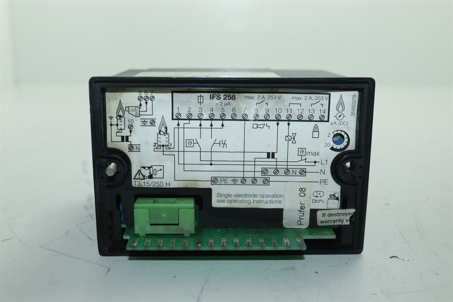 Krom Schroder IFS 258-5/1W Automatic Burner Control Unit Controller