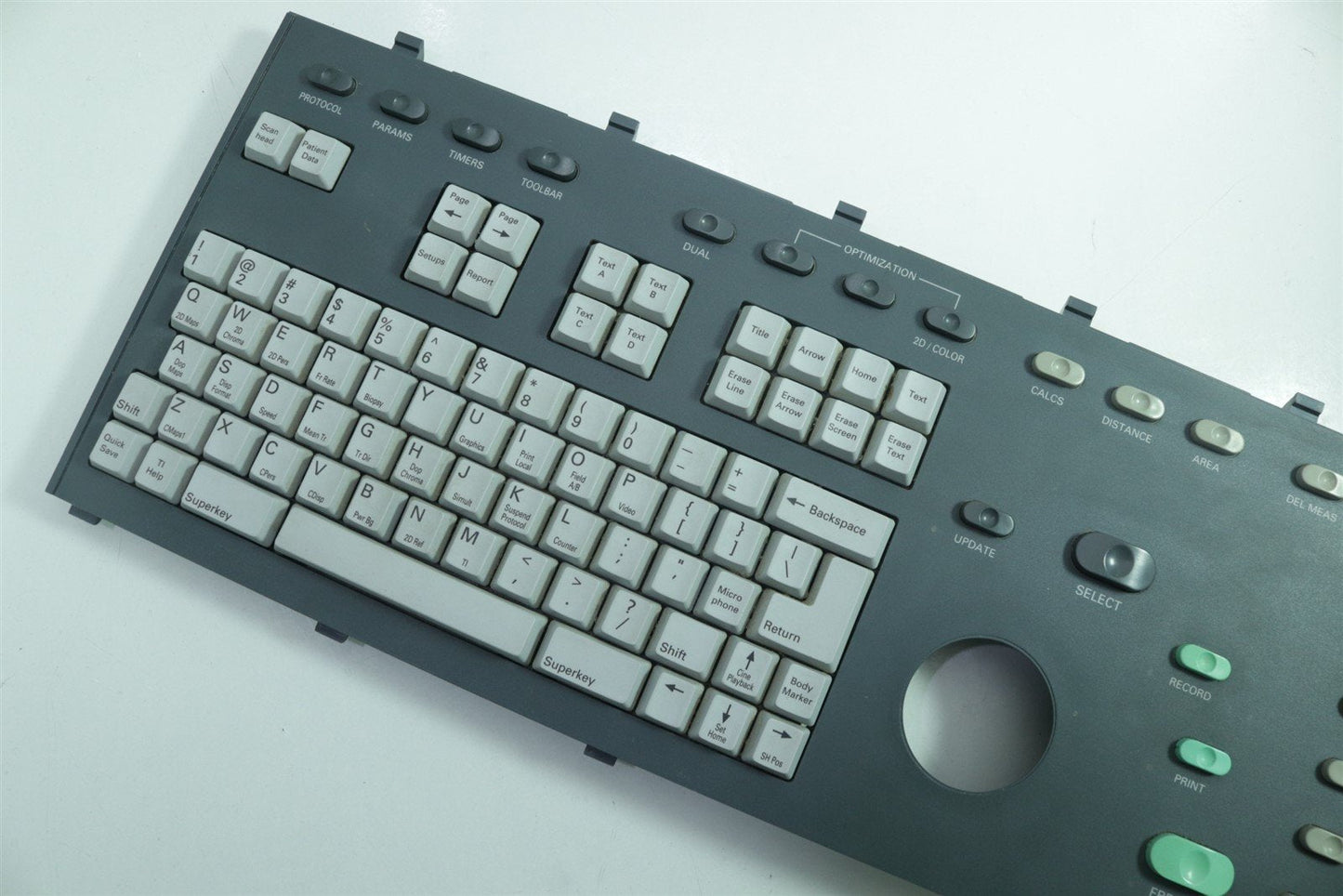 ATL/Phillips HDI-3500 Ultrasound Qwerty Keyboard- Without TrackBall 8395-00359-101E 3