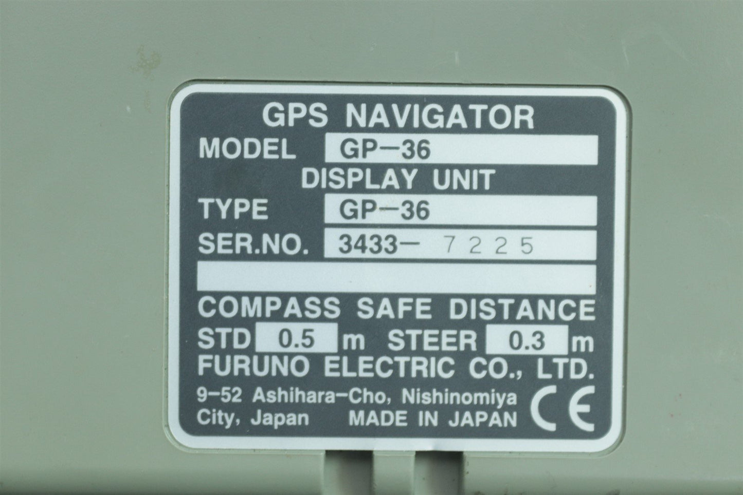 Furuno GP-36 Marine GPS Navigator