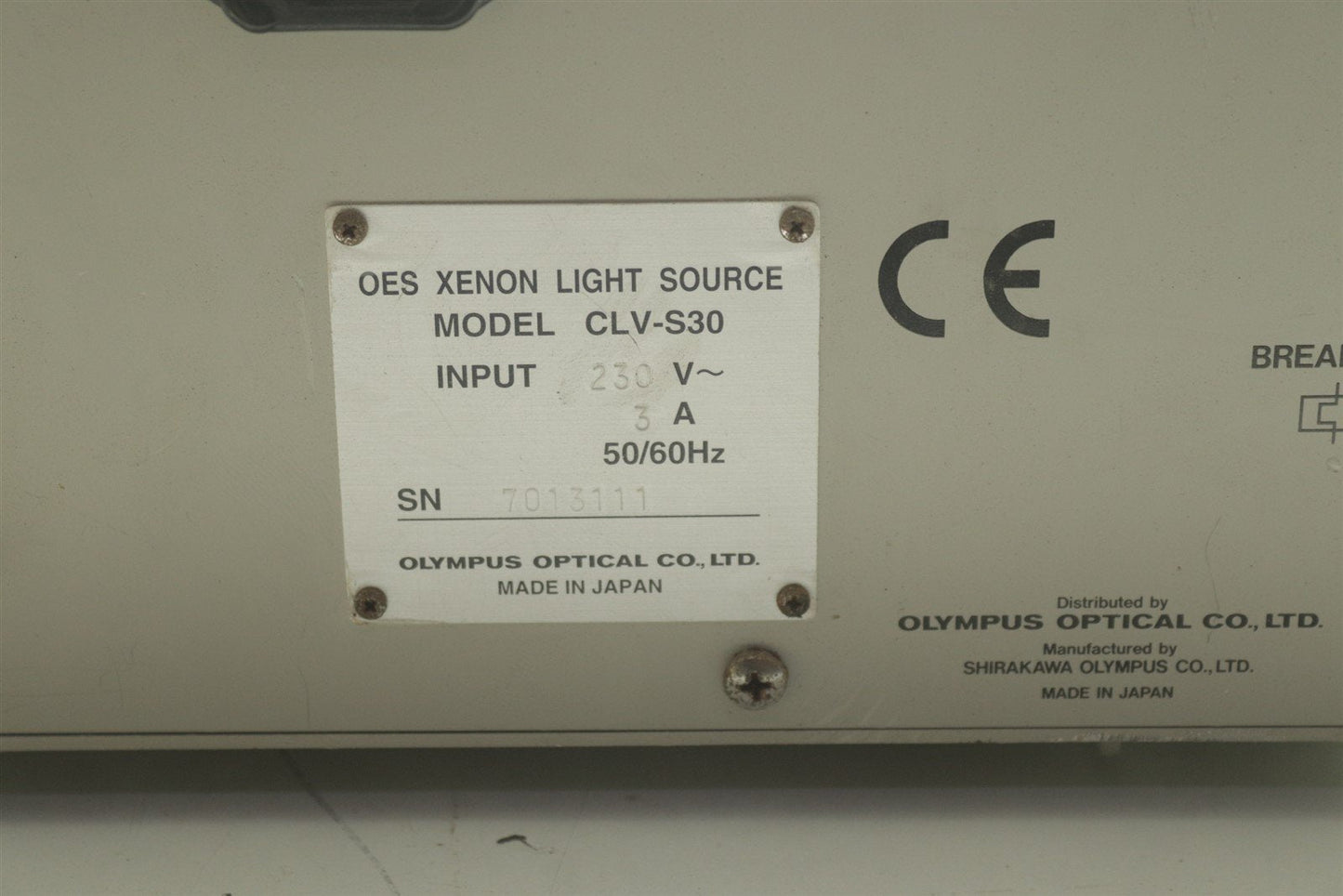 Olympus CLV-S30 OES Xenon Light Source