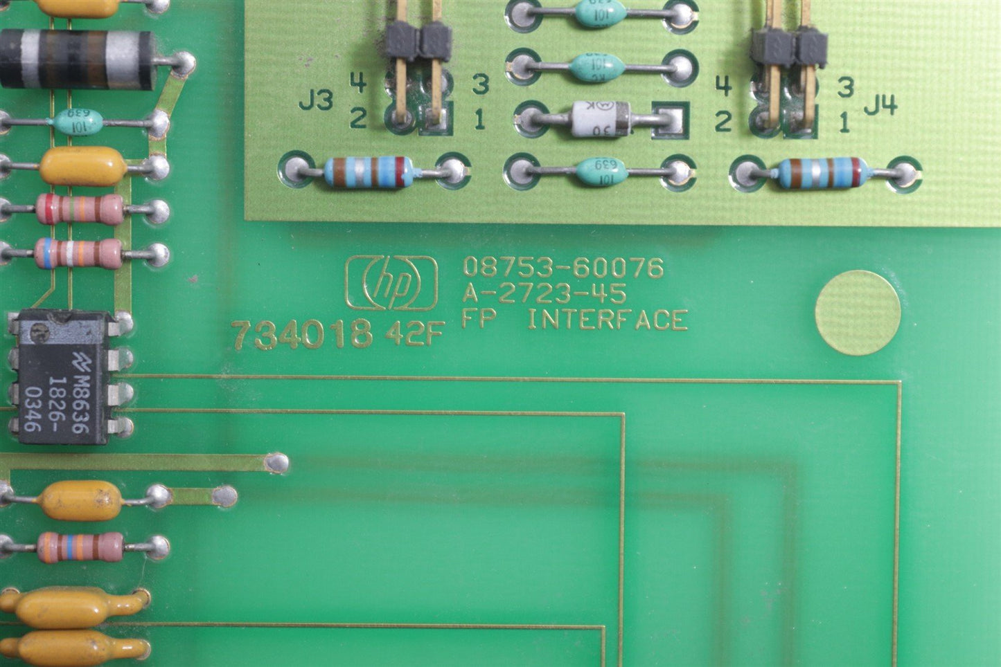 HP 8753A Network Analyzer 300KHz-3GHz 08753-60076 FP Interface Board