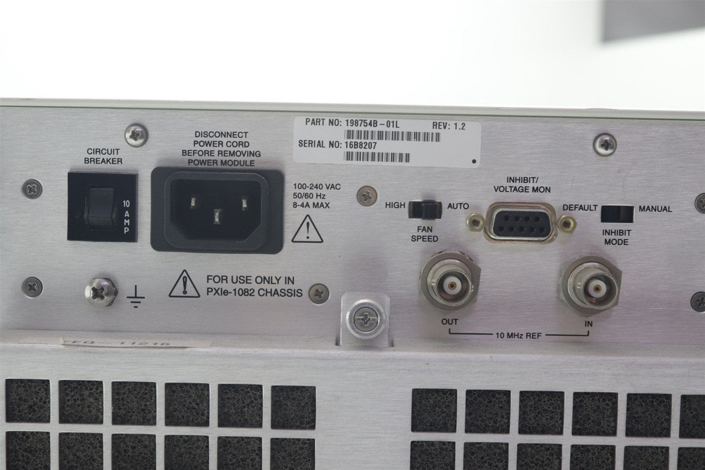 National Instruments NI PXIe-1082 Chassis 198666D-01L REV 3.5